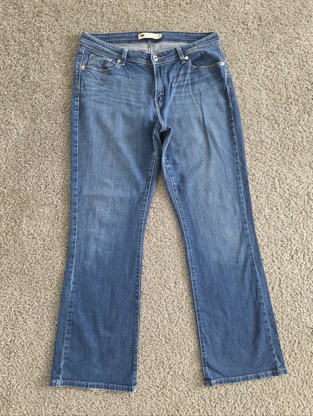 Levis Jeans 529 Curvy Boot Cut Womens Size 16 Medium Wash